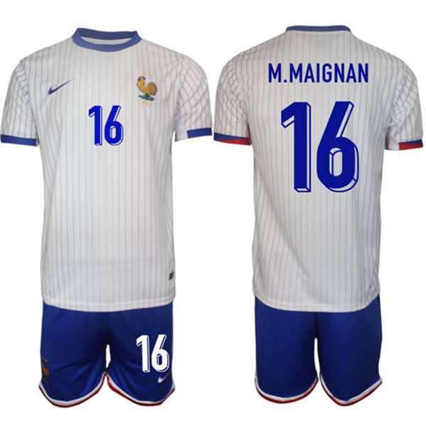 Men's France #16 Steve Mandanda White 2024-25 Away Soccer Jersey Suit,We sell and wholesale Men's France #16 Steve Mandanda White 2024-25 Away Soccer Jersey Suit on line form chian!